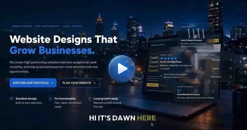 Home Service Agency Studio video walkthrough and website demo creation